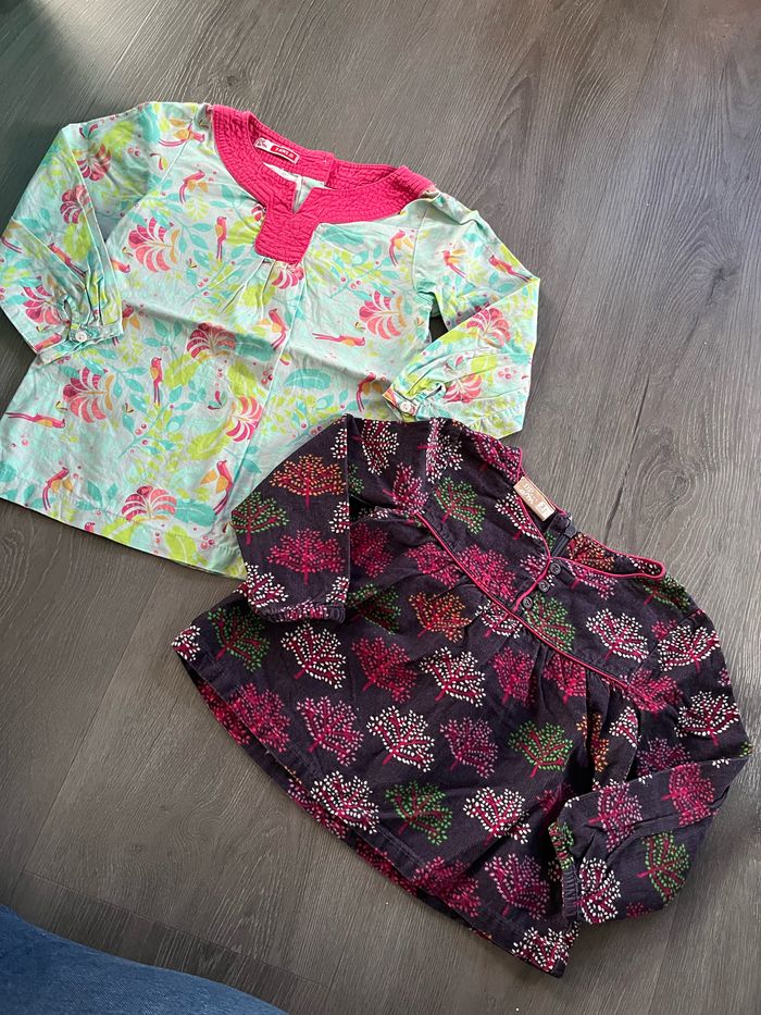 Lot 2 hauts fille DPAM