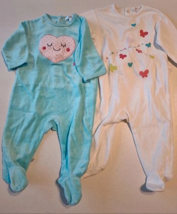 Lot 2 pyjamas velours