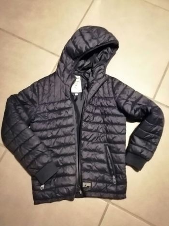 Blouson capuche marine