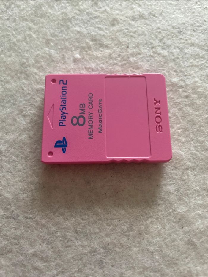 Carte Memoire Officiel memory card 8MB Rose Pink Sony Playstation 2 - photo numéro 2
