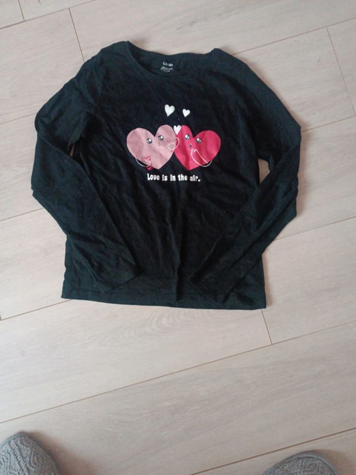 Tee-shirt ml noir love 12 ans