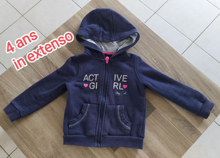 Sweat à capuche 4 ans in extenso