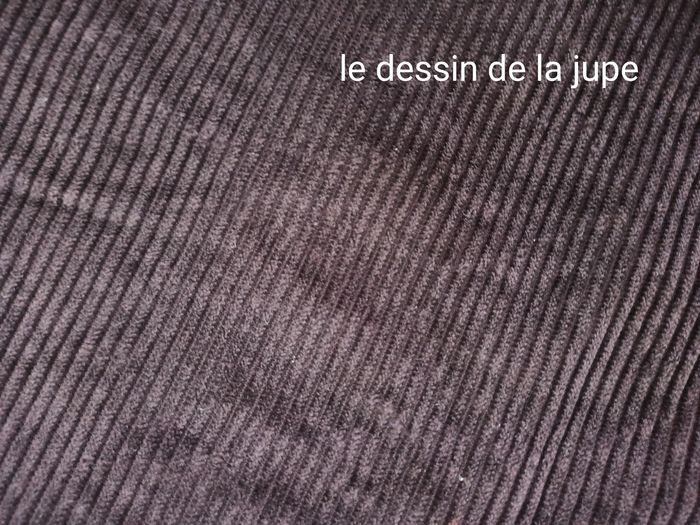 T38 jupe semi longue hiver H&M pourpre - photo numéro 9