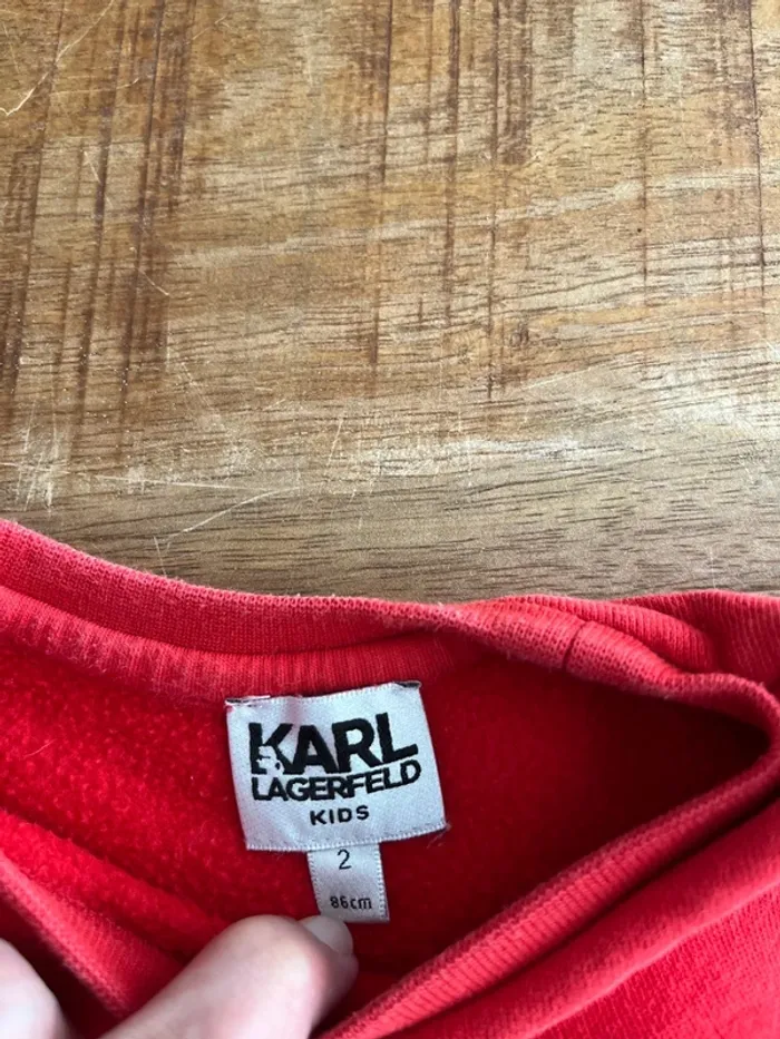 Sweat Karl Lagerfeld 2 ans/86cm - photo numéro 3