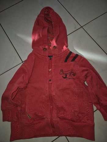 Gilet zippé  orange