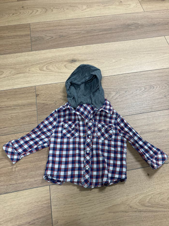 Chemise à carreaux et capuche - photo numéro 3