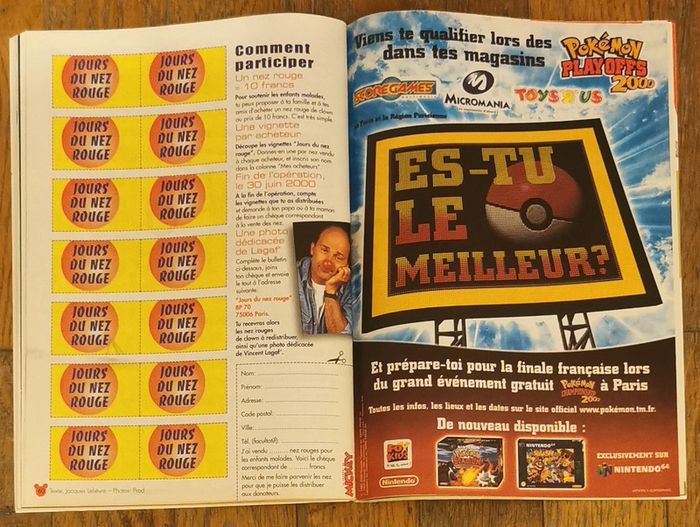 Ancien journal de mickey avec poster euro 2000- Zidane N°2503 vintage - photo numéro 9