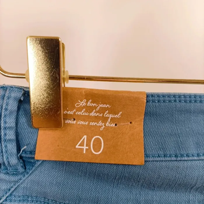Jean slim bleu ciel Grain de Malice taille 40 – coton stretch A1046 - photo numéro 9