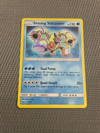Carte Pokémon Shinning Volcanion 27/73 Légendes Brillantes ANG