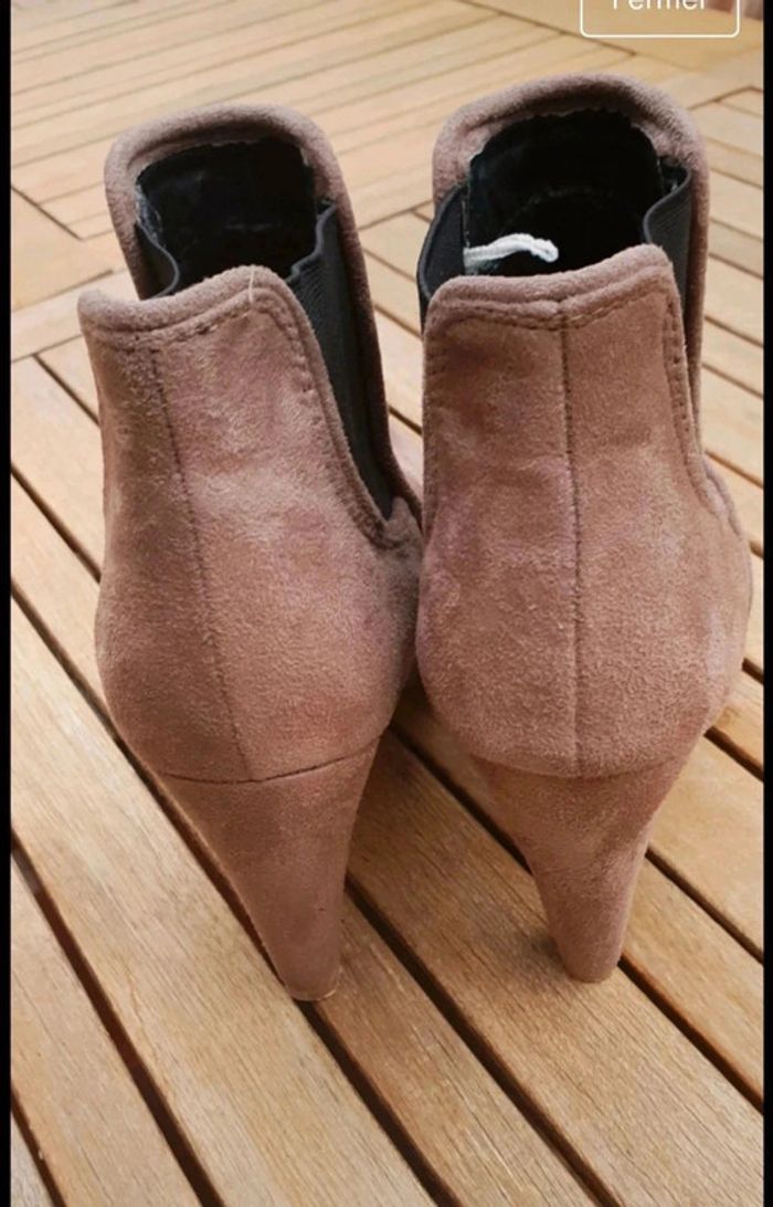 Bottines taupe pointure 38 - photo numéro 3