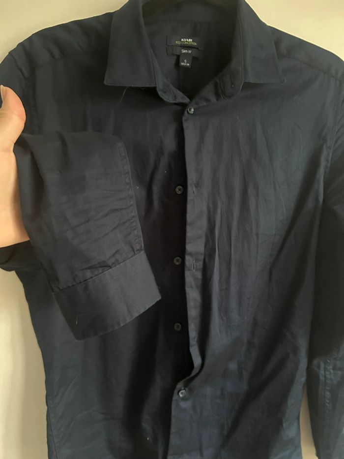 Jolie chemise homme bleu marine • Slim fit • Kiabi • taille M - photo numéro 4