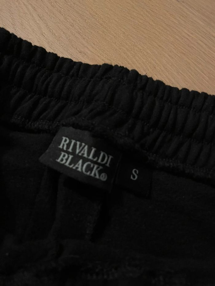 Pantalon jogging noir molleton - Rivaldi Black - S - photo numéro 5