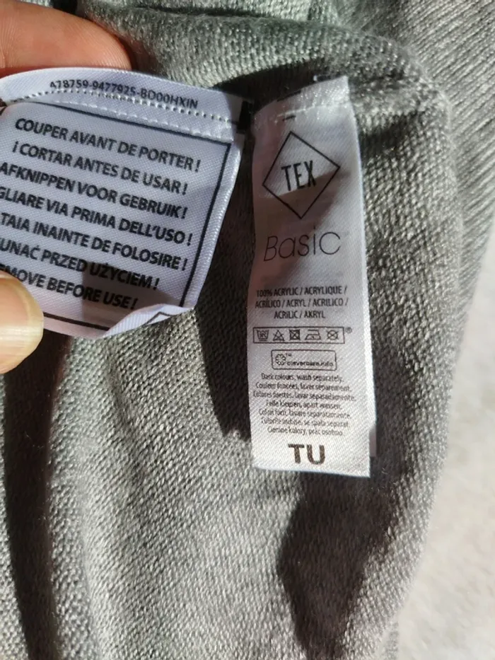 Poncho gris Tex taille unique - photo numéro 5