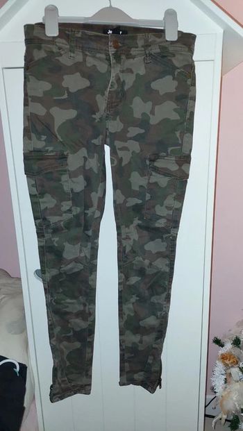Pantalon treillis cargo slim Jennyfer taille 36 (S)