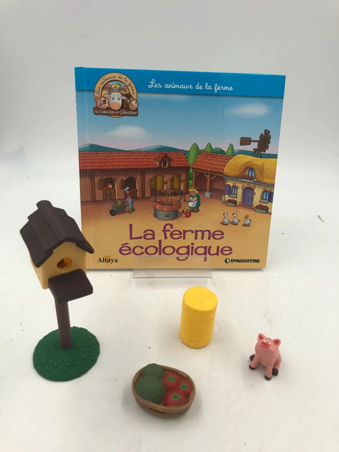 Livre + figurines Altaya les animaux de la ferme N•32 la ferme écologique