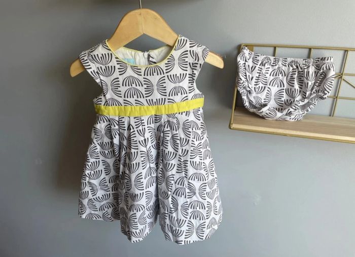 Robe d’été + bloomer Obaibi fille 12 mois Tbe
