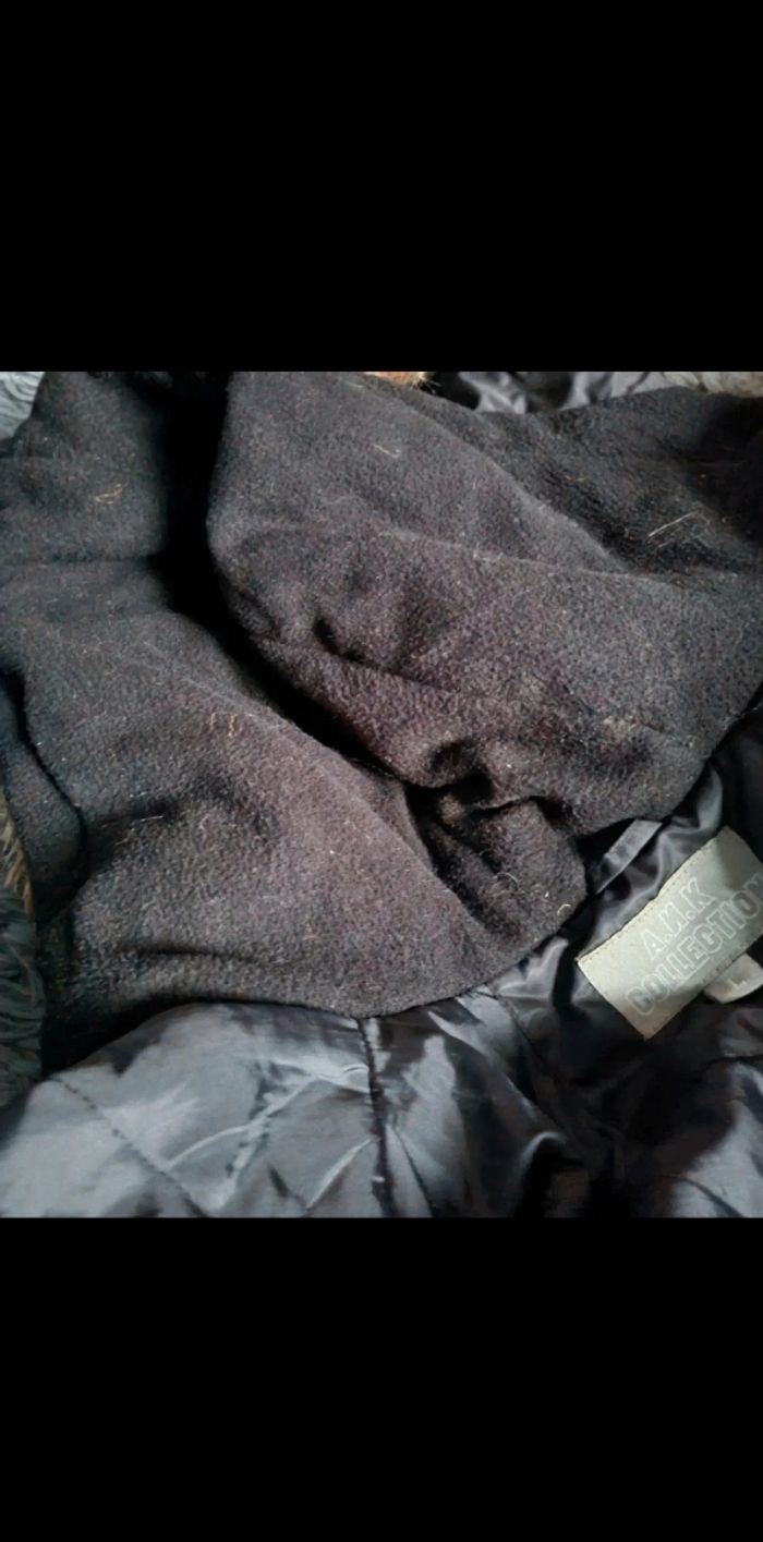 Manteau noir à capuche taille L mixte - photo numéro 7