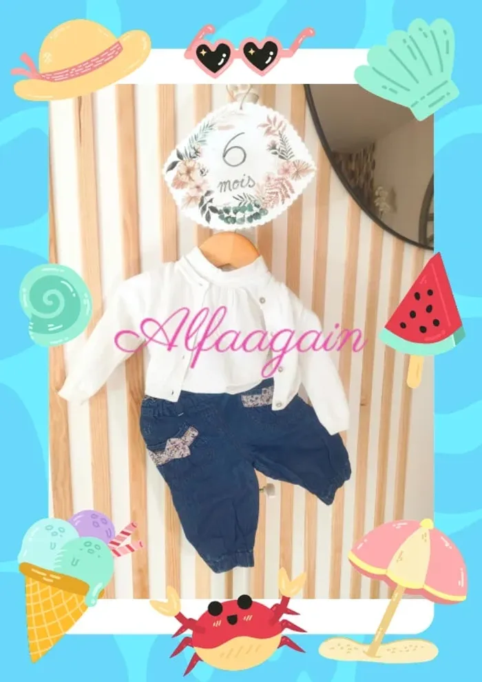 Ensemble fille 6mois