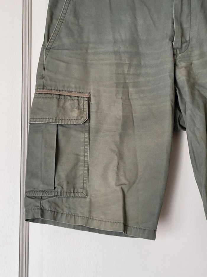 Bermuda cargo kaki Brice - 100% coton - photo numéro 3