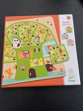 Djeco puzzle éveil jeu enfant bébé bois