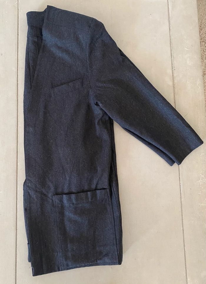 Veste vintage 100 % laine gris anthracite taille 40 - photo numéro 18
