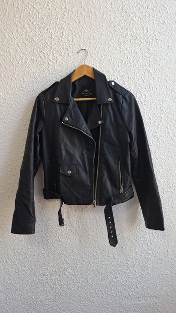 Blouson femme simili cuir noir J&S Millenium Basic – Taille L