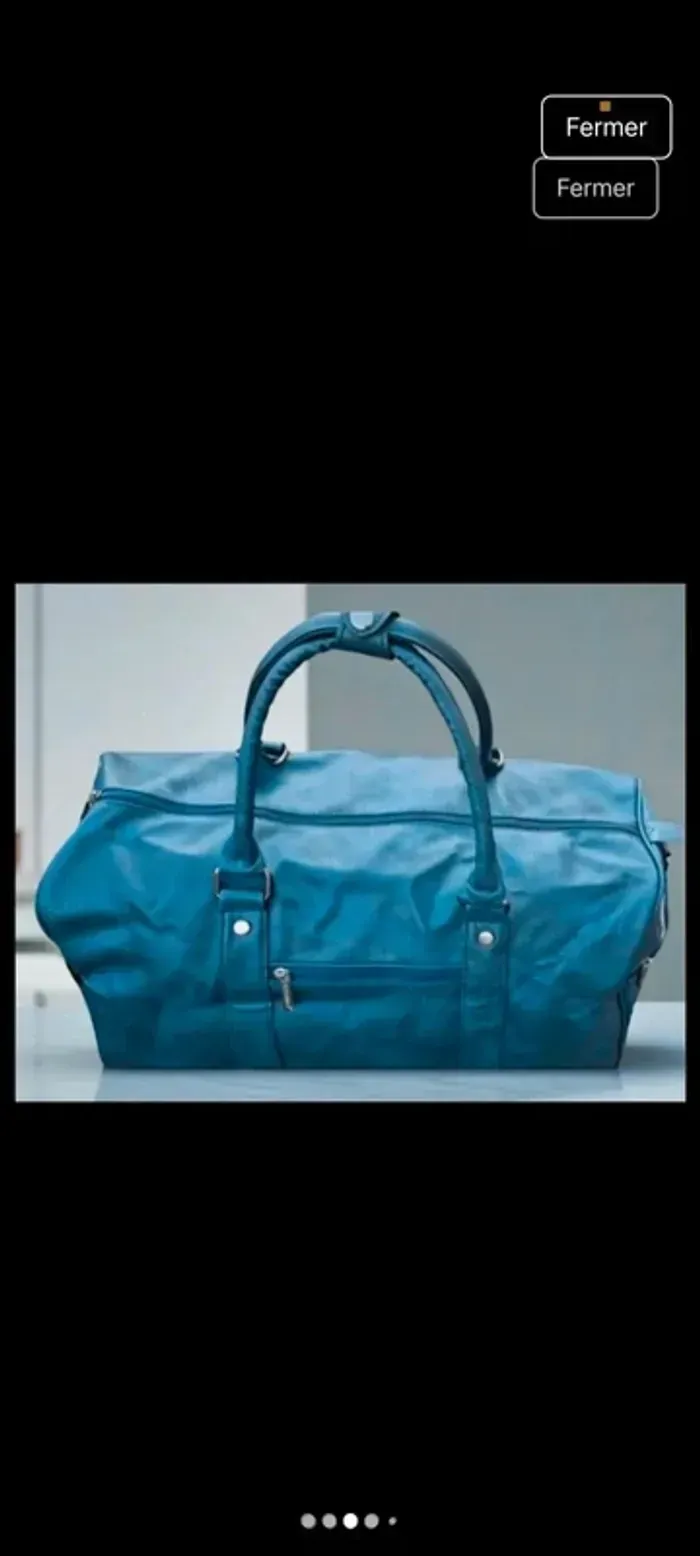 Sac bleu marine spacieux neuf - photo numéro 4