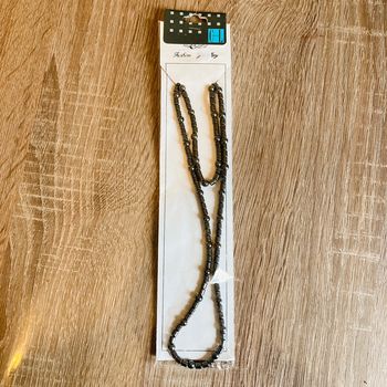 Collier en perles | gris | neuf avec étiquette 🌿