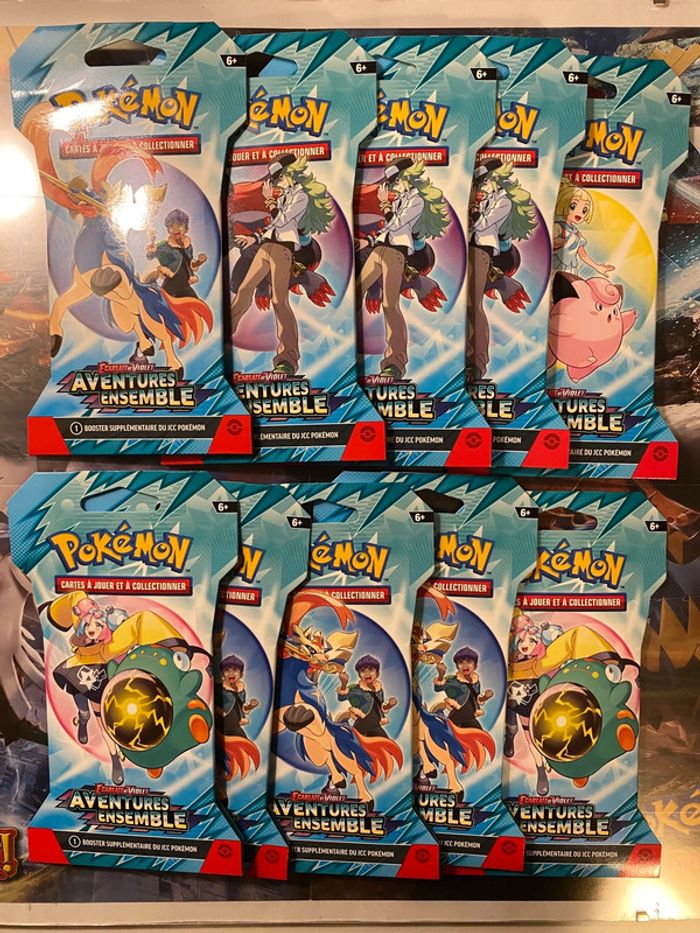 lot de 10 boosters sous blisters EV09