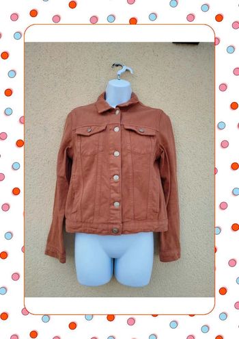 Veste denim marron