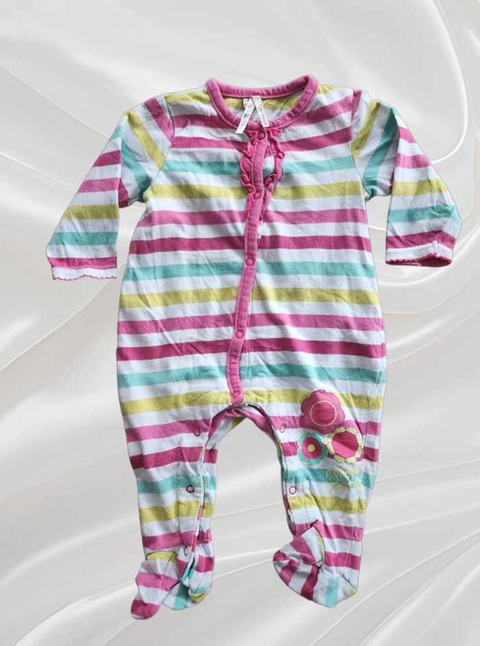 Lot de 2 pyjamas grenouillères fille 3 mois - photo numéro 2