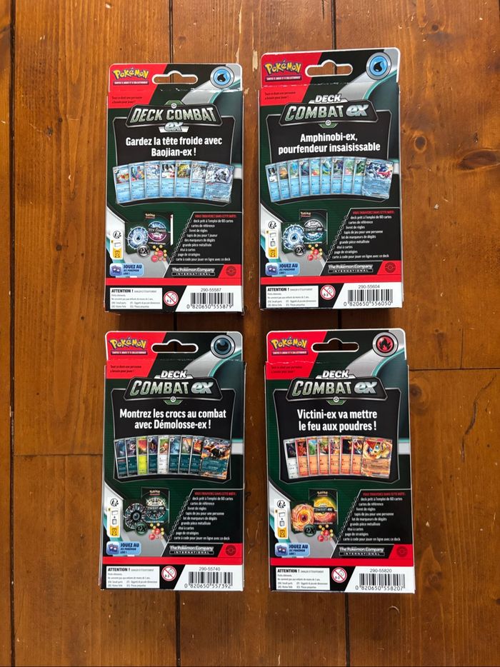 Lot de 4 deck de combat ex - photo numéro 2
