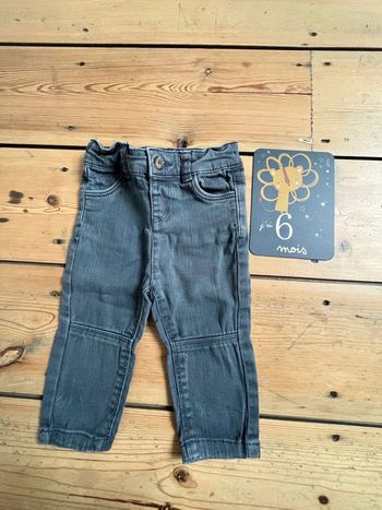 Pantalon jean gris 6 mois