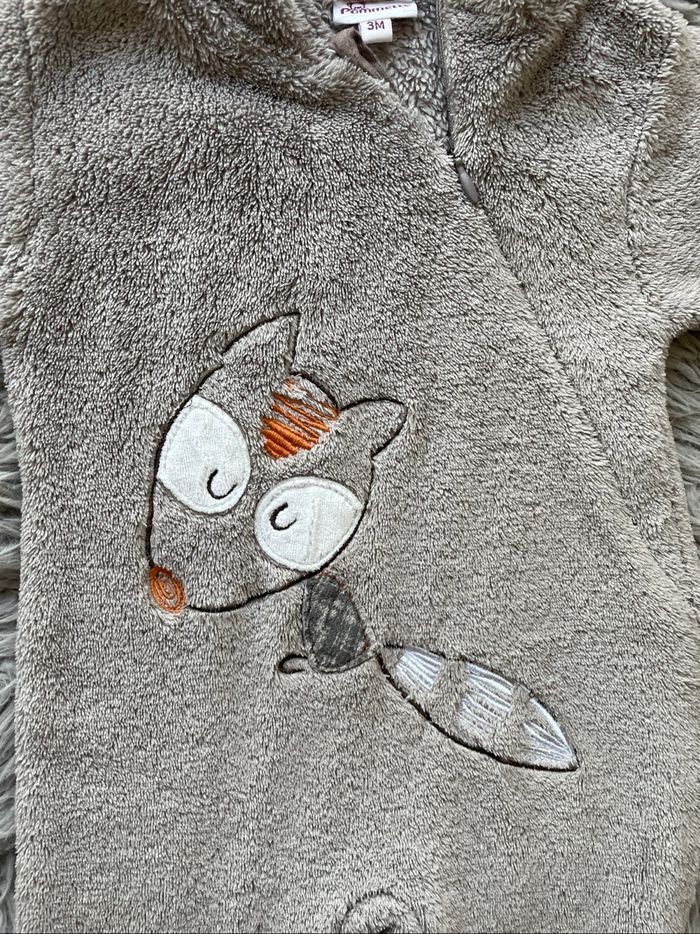 Pilou-pilou avec capuche motif renard - photo numéro 2