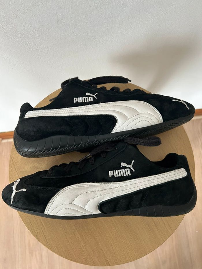 Baskets Puma Vintage Speedcat daim noir & cuir blanc – T42 – Parfait état - photo numéro 5