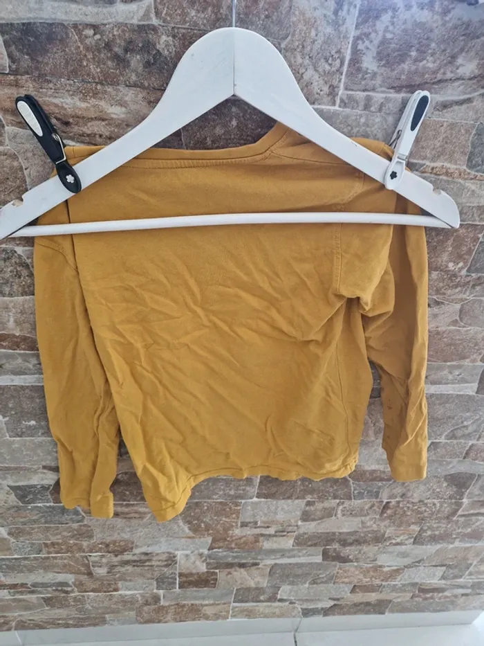 1 tee short manche longue jaune Guitard taille 8 ans - photo numéro 5