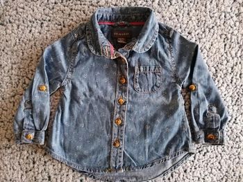 Chemise en jeans fille taille 6-9 mois