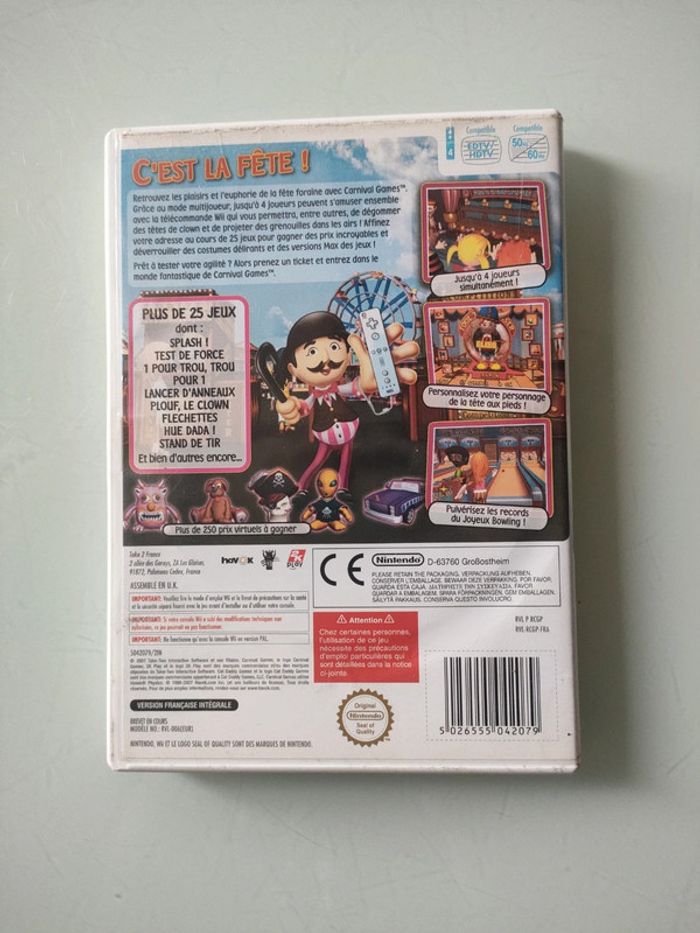 Jeux Wii carnival fête foraine plus de 25 jeux - photo numéro 2