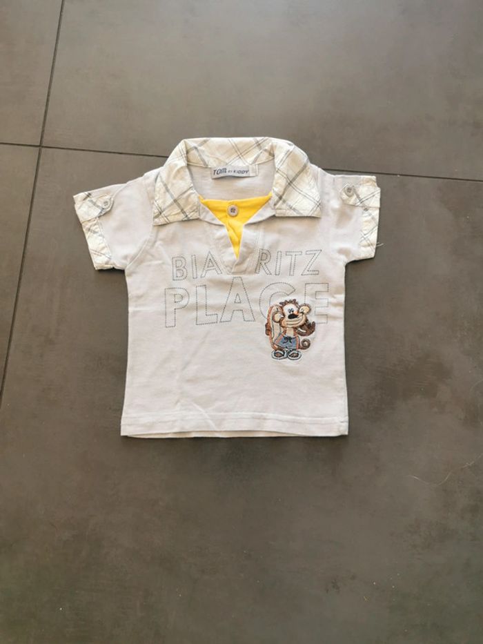 Polo manches courtes Tom et Kiddy 18 mois