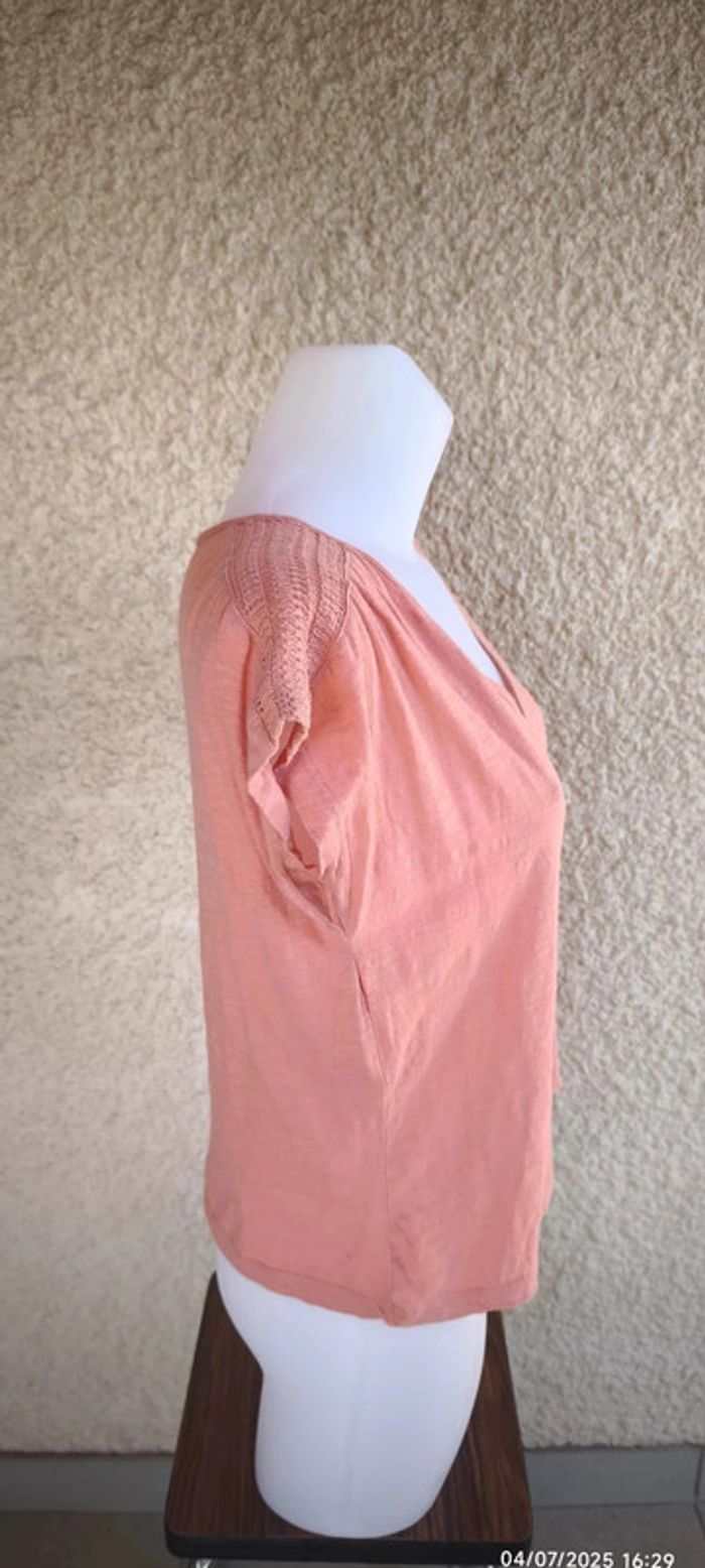 T-shirt Roxy Taille S Rose pale - photo numéro 4
