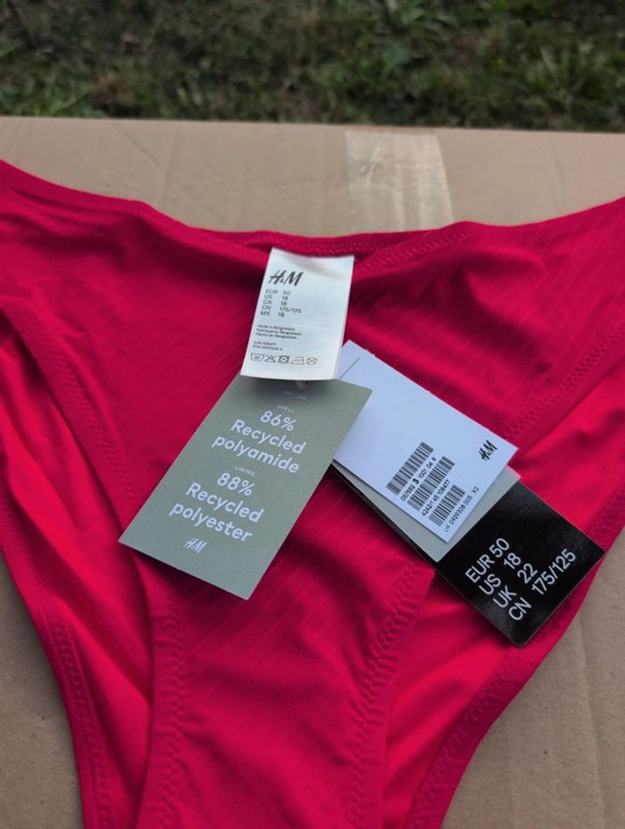 Maillot de bain rouge taille 50 - photo numéro 3
