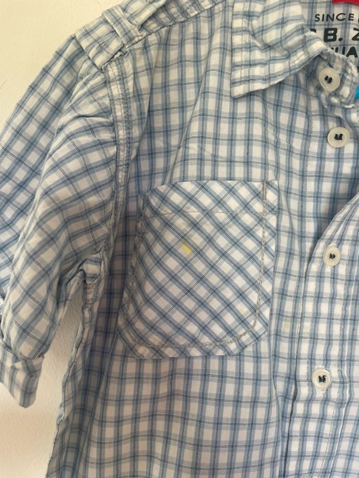 Chemise à carreaux tissaia 6 ans garçon - photo numéro 4