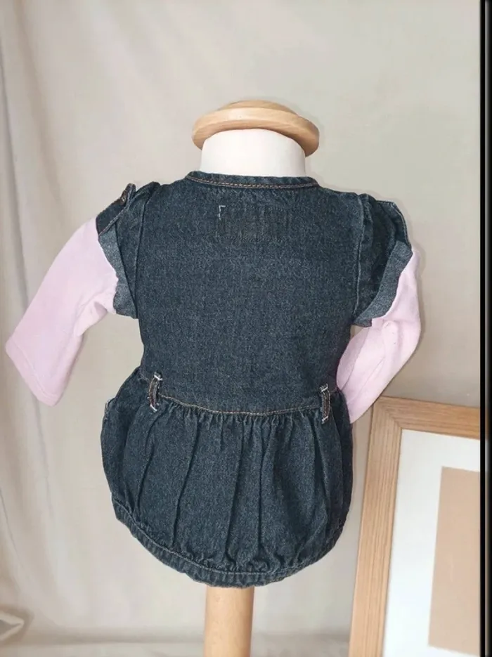Jolie robe en jean Lee Cooper fille 3 mois - photo numéro 4
