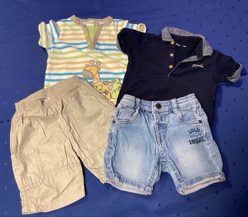 Lot shorts et teeshirts 18 mois