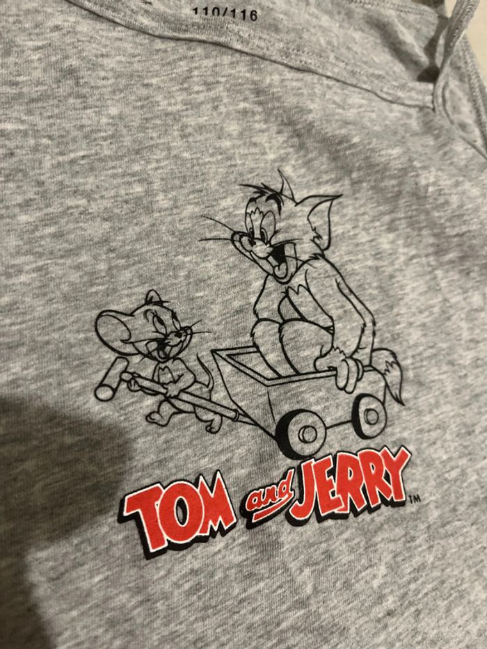 110/116 cm ensemble coton tom&jerry gris - photo numéro 3