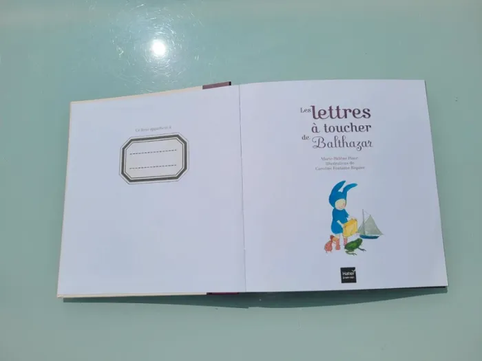 Livre Montessori 🐸 Les Lettres à toucher de Balthazar 🌳 - photo numéro 4