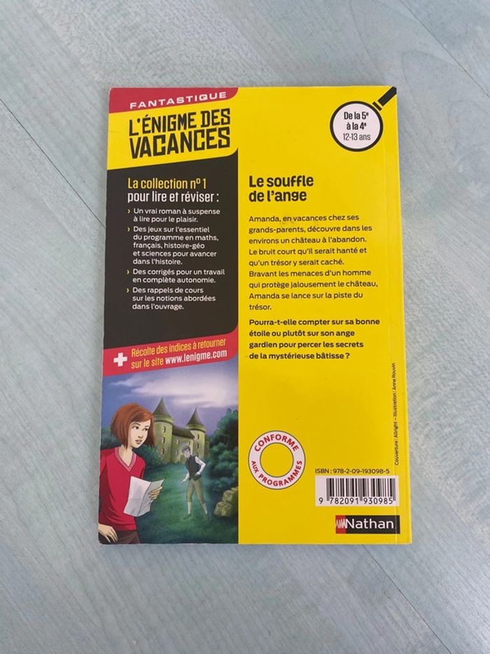 Roman jeux l’énigme des vacances de la 5eme à la 4eme - photo numéro 2