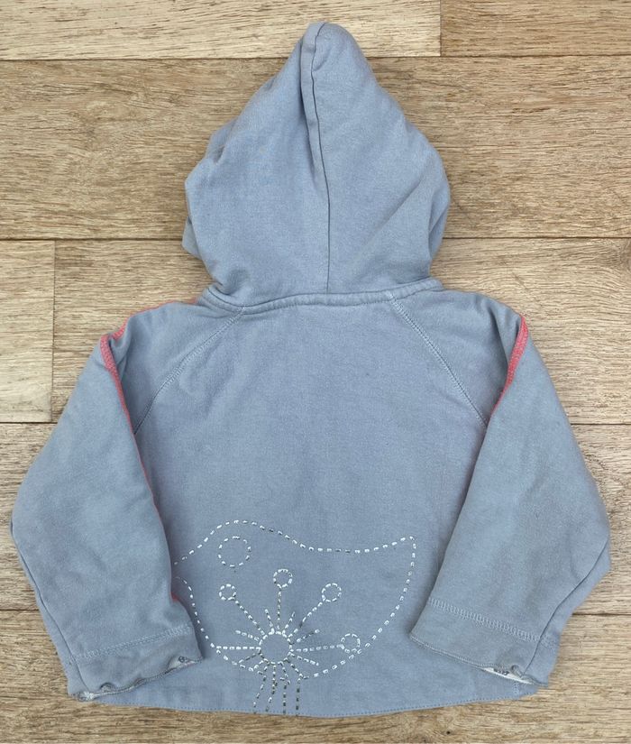Gilet pull fermeture éclair capuche 2 ans - photo numéro 2