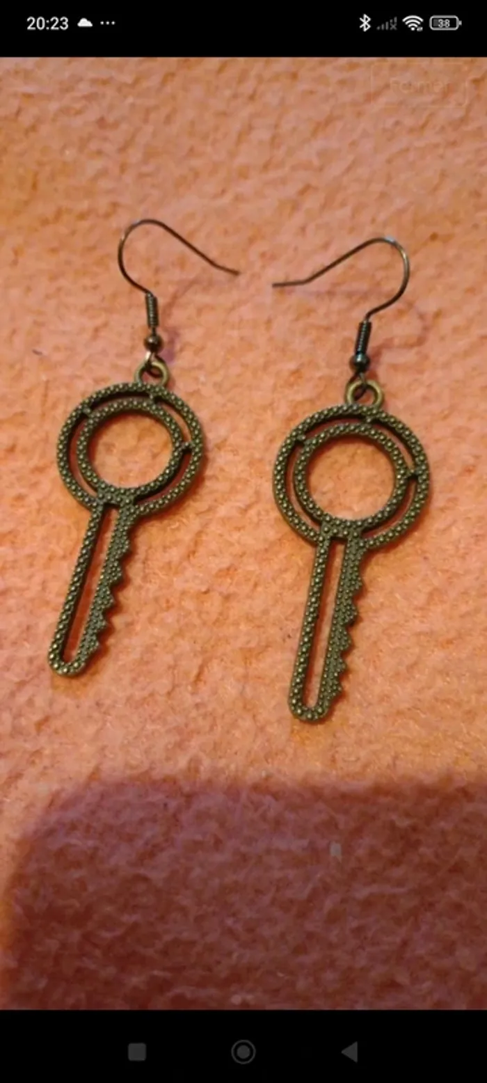 Boucles d'oreilles clef