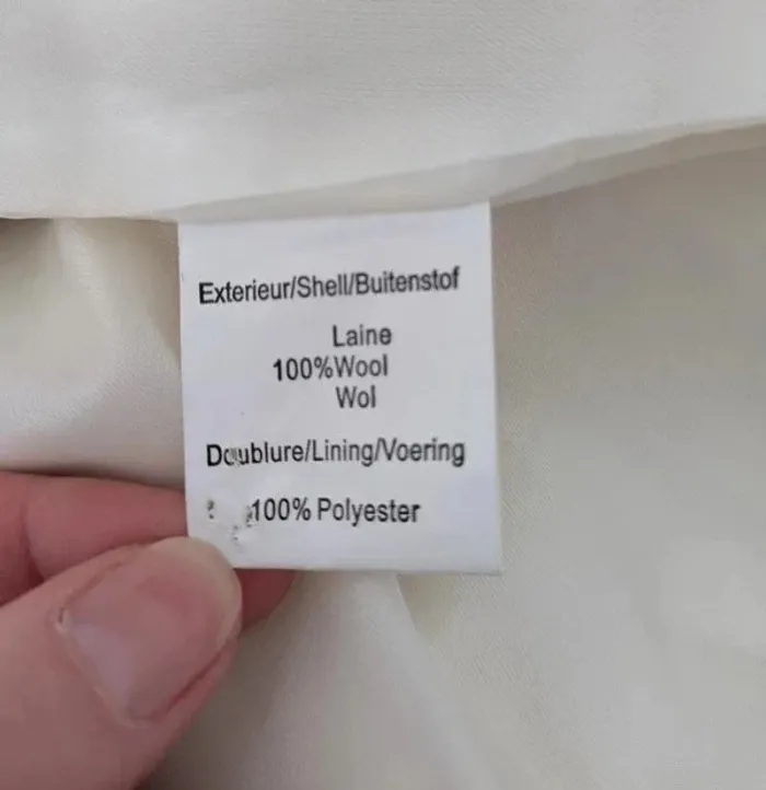 Manteau long 100% laine - taille 42/44 - photo numéro 8
